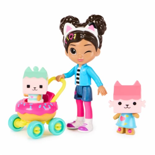 Gabby's Dollhouse Gabby's Kitten Care Figure Set Perspective: top