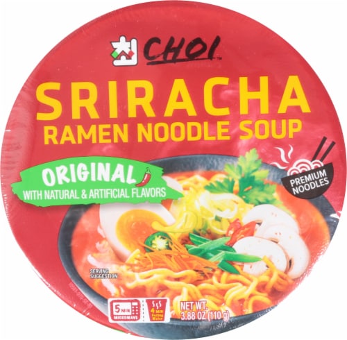 Choi™ Original Sriracha Ramen Noodle Soup Perspective: top