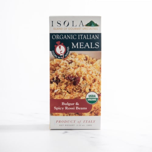 Isola Italian Premium Bulgur & Spicy Rossi Beans 5 Minute Organic Meal-6 Pack Perspective: top