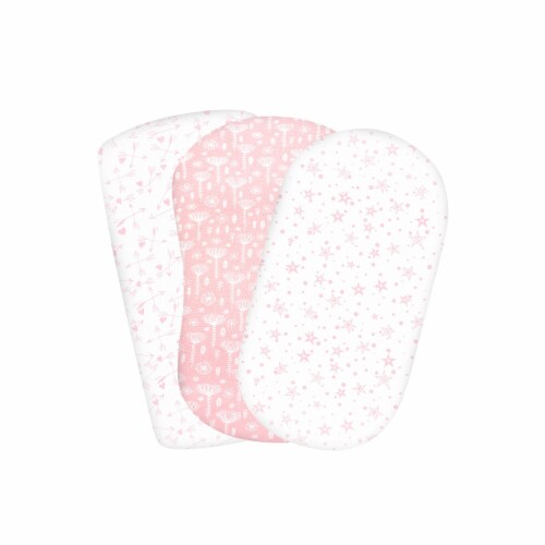 Bublo Baby Bassinet Sheet, Rectangle Bassinet Mattress for Boy Girl, 100% Cotton, One Size Perspective: top