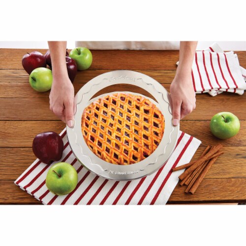 Mrs. Anderson's® Pie Crust Shield - Silver Perspective: top