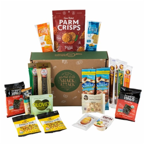 SNACK ATTACK KETO SNACK BOX - GLUTEN FREE & LOW CARB SNACKS [20 COUNT] Perspective: top