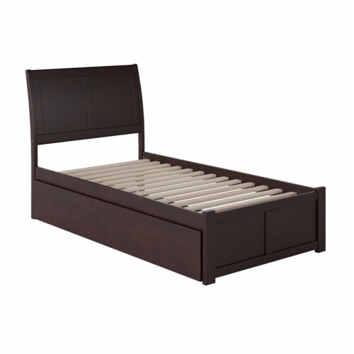 Atlantic Furniture AR8922111 Portland Twin Bed with Flat Panel