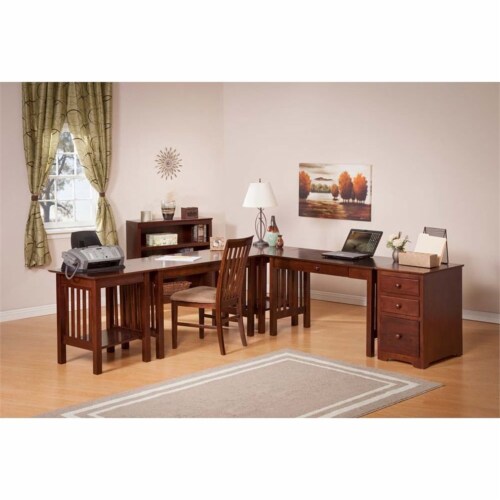 Mission Writing Desk in Walnut Atlantic Furniture 1 Fred Meyer