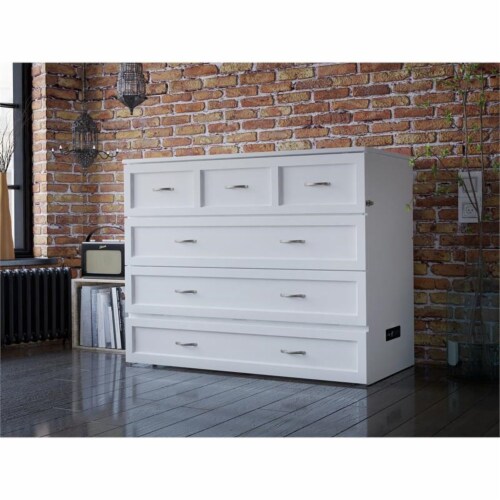 Atlantic Furniture Deerfield Murphy Full size Bed Chest in White