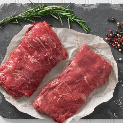 Greensbury Organic Grass-Fed Skirt Steak (10 Steaks, 8oz each) Perspective: top