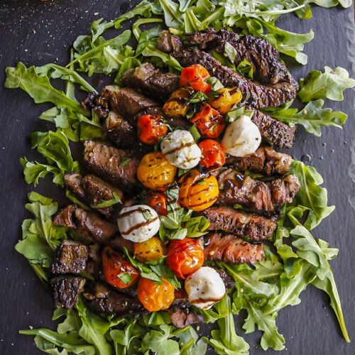 Greensbury Organic Grass-Fed Ribeye Steak (10 Steaks, 10oz each) Perspective: top