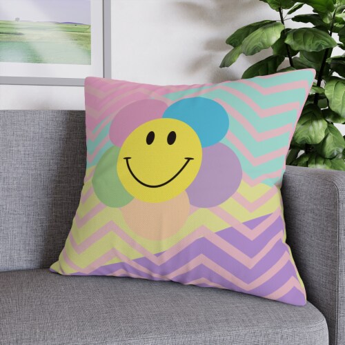 Smiling Flower Pillow, Flower Pillow Cushion