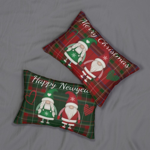 Christmas Gnomes Throw Pillows Couch Bed Sofa Lumbar Pillow Indoor Outdoor  20 x 14, 20 x 14 - Dillons Food Stores