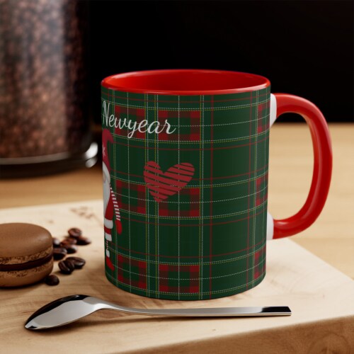 Christmas Gifts Coffe Mug New Year Gnomes Holiday Decorative Mug 11 oz Perspective: top