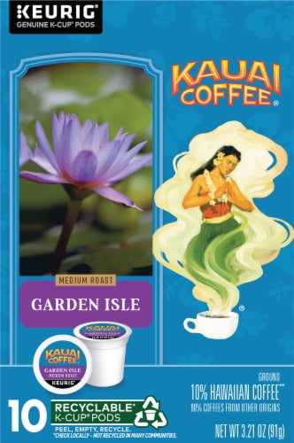 Kauai Coffee® Garden Isle Medium Roast K-Cup® Coffee Pods Perspective: top