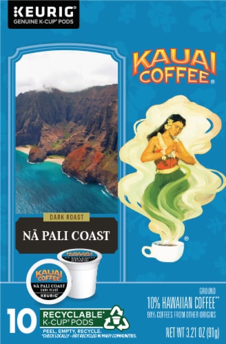 Kauai® Na Pali Coast Dark Roast K-Cup Coffee Pods Perspective: top