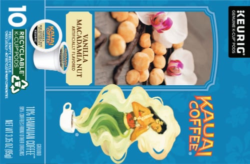 Kauai Coffee® Vanilla Macadamia Nut K-Cup® Coffee Pods Perspective: top