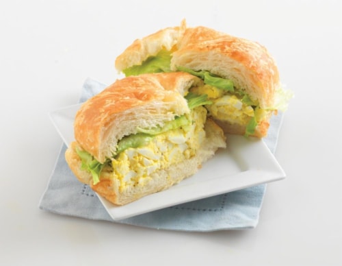 Fresh Kitchen Egg Salad Croissant Perspective: top
