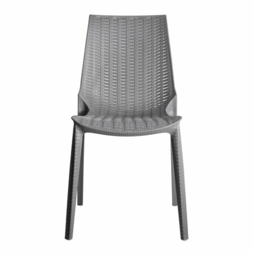 Leisuremod Kent Outdoor Dining Chair Perspective: top