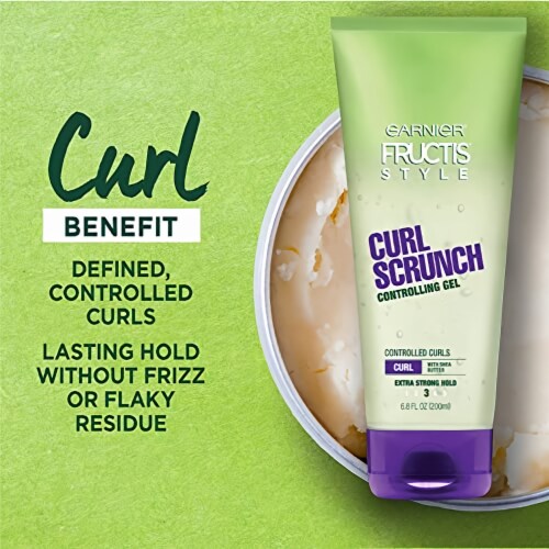 Garnier Fructis Style Curl Scrunch Extra Strong Hold Controlling Gel (Pack of 18) Perspective: top