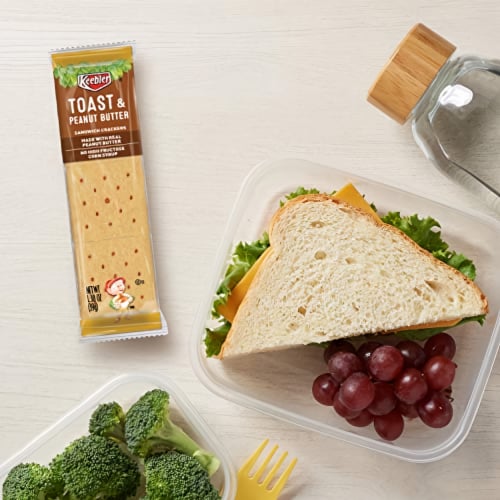 Keebler Toast & Peanut Butter Sandwich Crackers (Pack of 10) Perspective: top