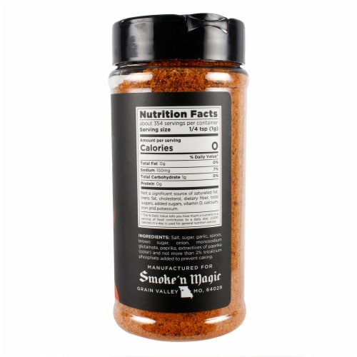 Smoke 'N Magic Sweet n Peppery Rib Rub Seasoning Beef Pork Vegetables 12.5 Ounce Perspective: top