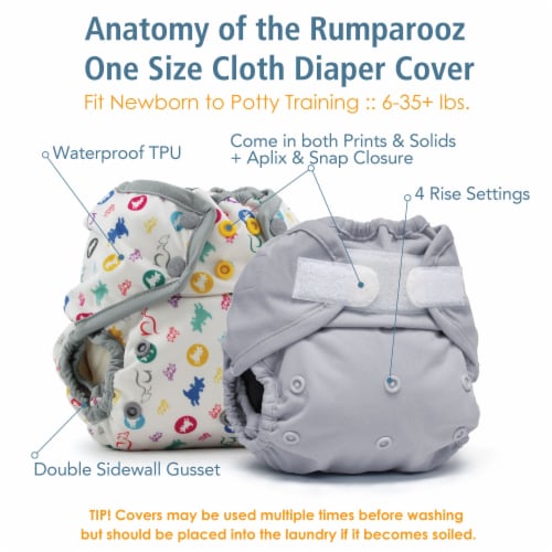 Kanga Care Rumparooz One Size Reusable Cloth Diaper Cover Aplix | Sherbert Perspective: top