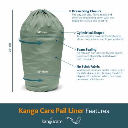 Kanga Care Pail Liner - Poppy Perspective: top