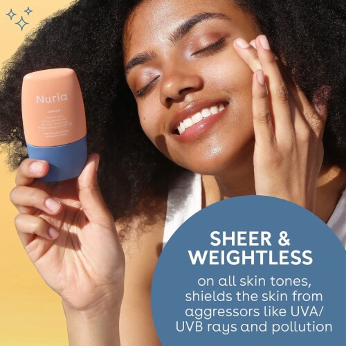 Nuria Defend Matte Finish Moisturizer SPF 30, Mineral Sunscreen Moisturizer with Peach Perspective: top
