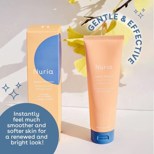 Nuria - Defend Face Exfoliator, Face Exfoliating Scrub Without Microbeads, Skin Care Perspective: top