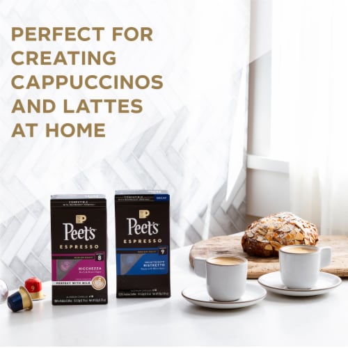 Peet's® Coffee Capsules for Nespresso Original Machines Ristretto Espresso Dark Roast Perspective: top