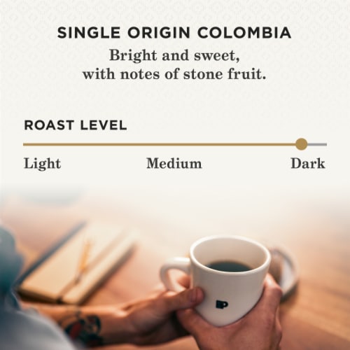 Peet's Coffee® Colombia Dark Roast Ground Coffee Perspective: top