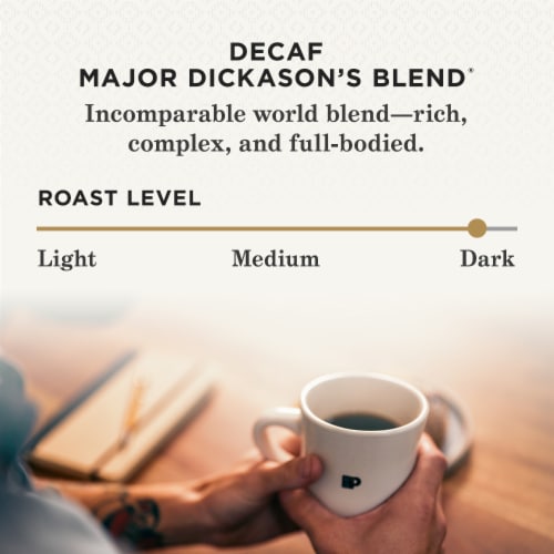Peet's Coffee® Decaf Major Dickason's Blend Dark Roast Ground Coffee Perspective: top