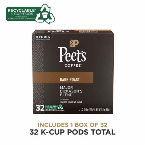 Peet's® Major Dickason's Blend® Dark Roast K-Cup® Coffee Pods Perspective: top