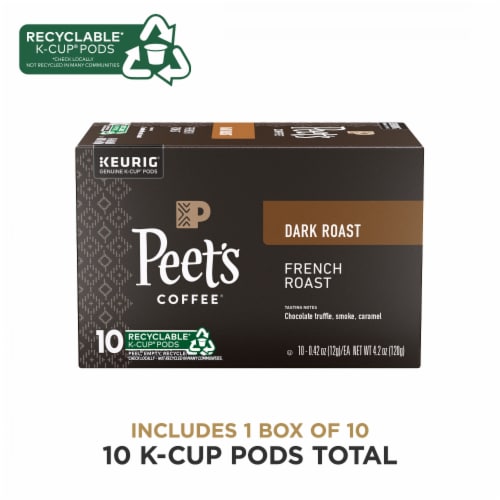 Peet's® French Roast Dark Roast K-Cup® Coffee Pods Perspective: top