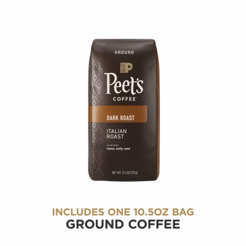 Peet's® Italian Roast Dark Roast Ground Coffee Perspective: top