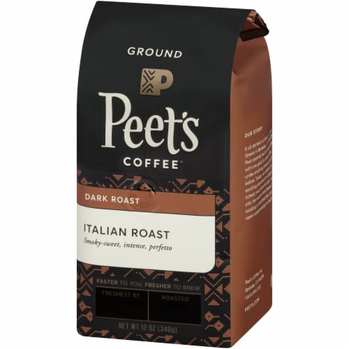 Peet's® Italian Roast Dark Roast Ground Coffee Perspective: top