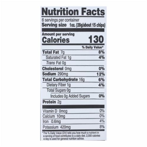 Uglies 6oz. Salt & Vinegar Kettle Chips Perspective: top