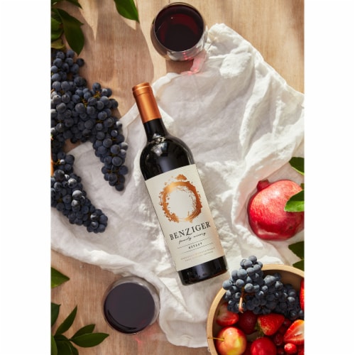 Benziger Family Winery Merlot California Red Wine Perspective: top