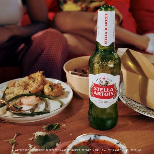 Stella Artois Belgian Style Lager Beer Perspective: top