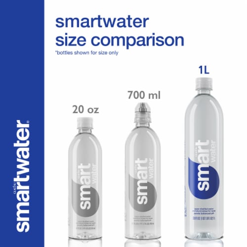 Smartwater Vapor Distilled Electrolyte Premium Water Bottles Perspective: top