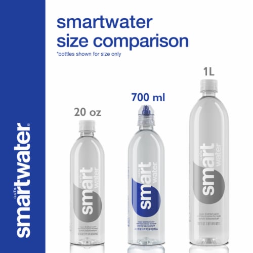 Smartwater® Vapor Distilled Electrolyte Enhanced Bottled Water Perspective: top