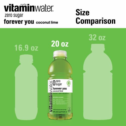 Vitaminwater® Forever You Coconut Lime Flavored Bottled Water Perspective: top