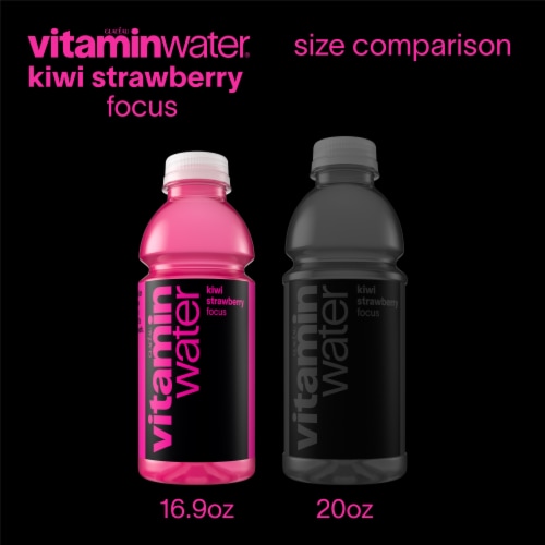 vitaminwater® Focus Kiwi Strawberry Flavored Bottled Water Beverages Perspective: top