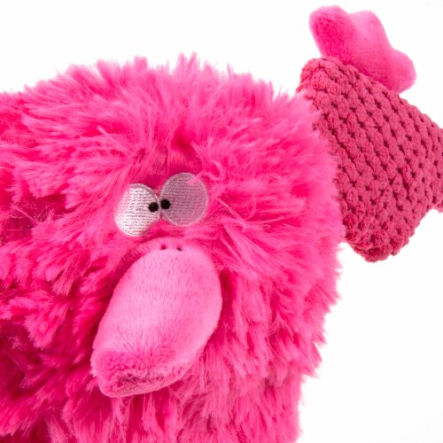 goDog PlayClean Pterodactyl Dinosaur Squeaker Plush Pet Toy for Dogs Pink Large Large King Soopers