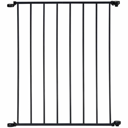 KidCo Custom Fit Auto Closing ConfigureGate Baby Gate with 24 Inch Door, Black Perspective: top