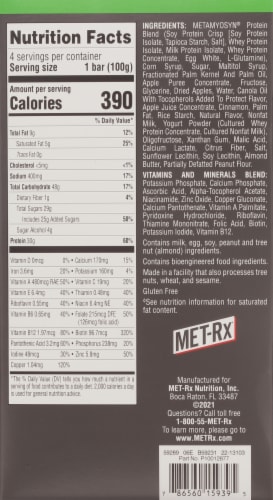 MET-Rx® Big 100 Crispy Apple Pie Protein Bars Perspective: top