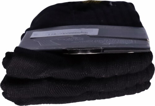 GOLDTOE® Men's Classic Canterbury Crew Socks - 3 Pack - Black Perspective: top