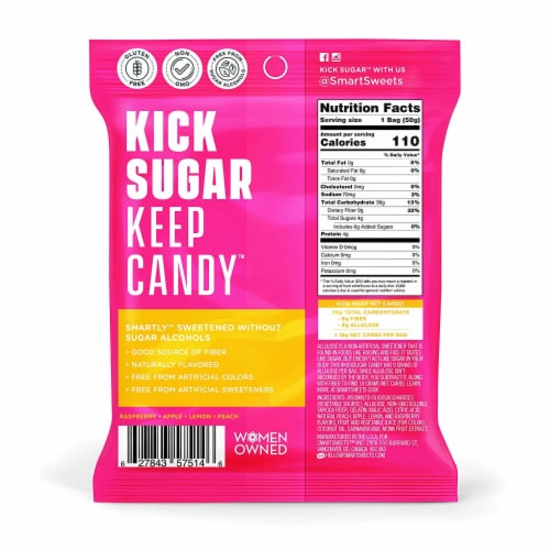 SmartSweets Smart Sweets, Gummy Bears Fruity, 1.8 Ounce (Pack of 1) Perspective: top