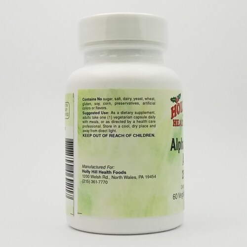 Holly Hill Health Foods, Alpha Lipoic Acid 250 MG, 60 Vegetarian Capsules Perspective: top
