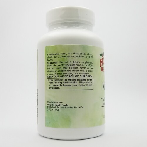 Holly Hill Health Foods, NAC 600 (N-Acetyl Cysteine), 120 Vegetarian Capsules Perspective: top