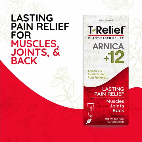 T-Relief™ Arnica +12 Pain Relief Gel Perspective: top