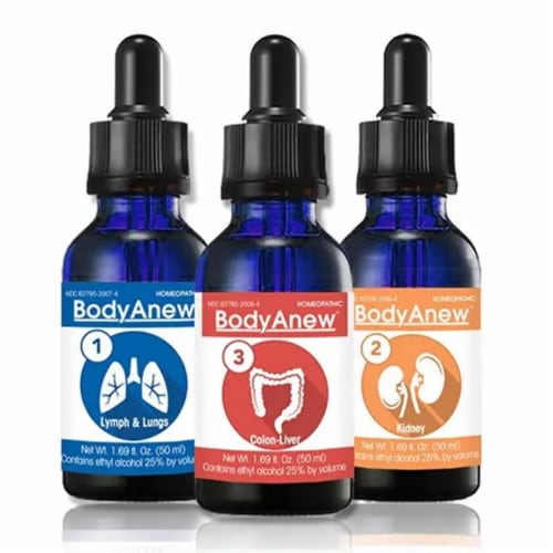 MediNatura BodyAnew™ Homeopathic Cleanse/Detox Multipack Perspective: top