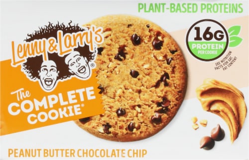 Lenny & Larry's® The Complete Cookie® Peanut Butter Chocolate Chip Soft-Baked Cookies Perspective: top
